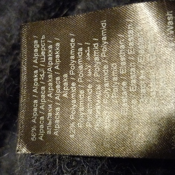 Womens Karen by  Simonsen sweater long sleeve charcoal XS pullover alpaca blend - Picture 7 of 7